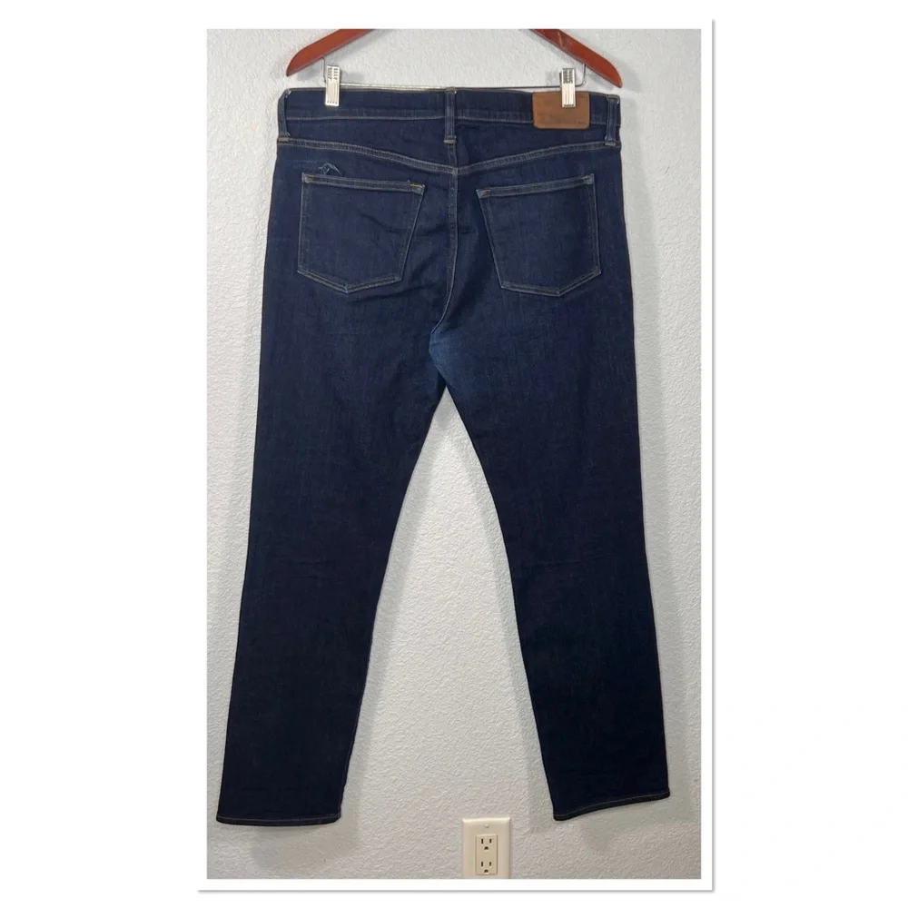 J. Crew Men's 770 Straight Cotton Blend Indigo Jeans Sz 34/32**